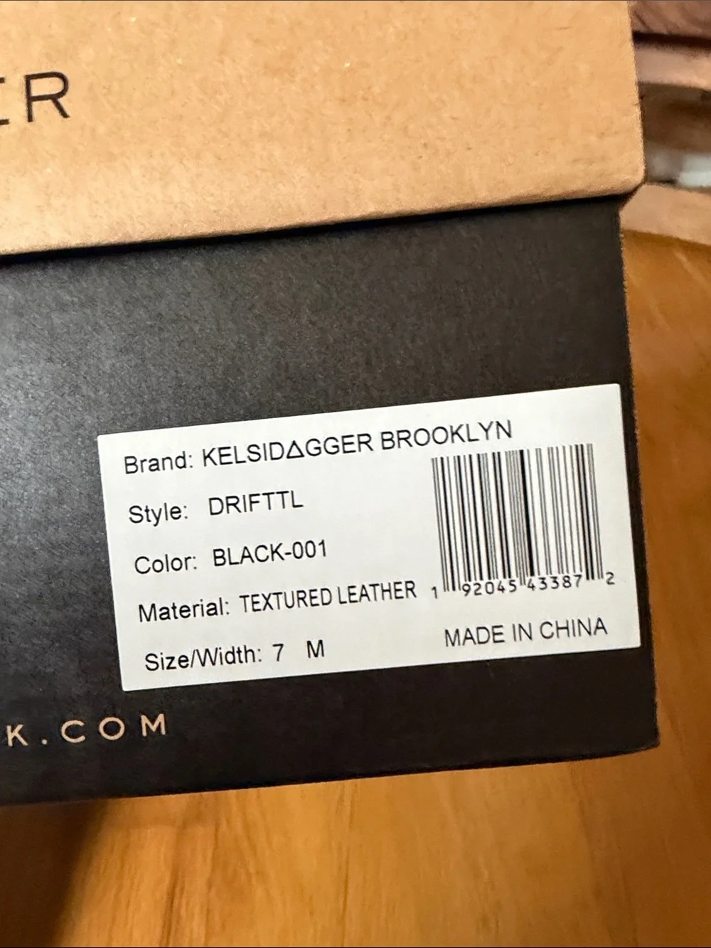 Kelsi Dagger Brooklyn Drift Black Leather Platform Slide Sandals - Women size 7